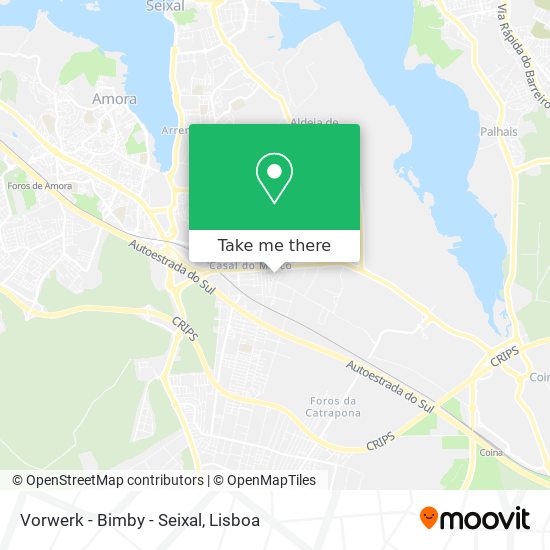 Vorwerk - Bimby - Seixal mapa