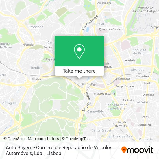 Auto Bayern - Comércio e Reparação de Veículos Automóveis, Lda . mapa