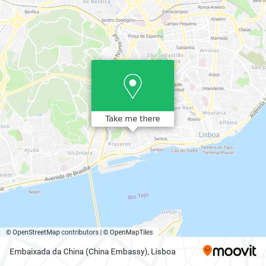 Embaixada da China (China Embassy) map