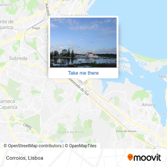 Corroios map
