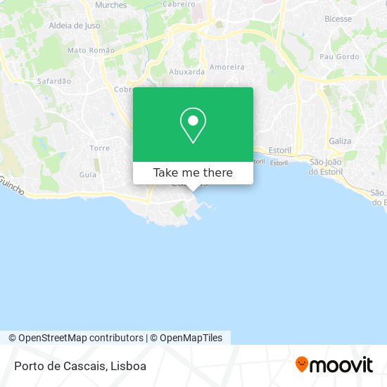 Porto de Cascais map