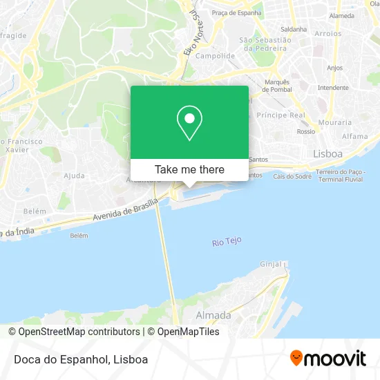 Doca do Espanhol map