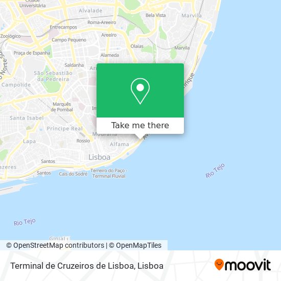 Terminal de Cruzeiros de Lisboa map