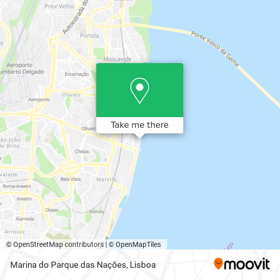 Marina do Parque das Nações map