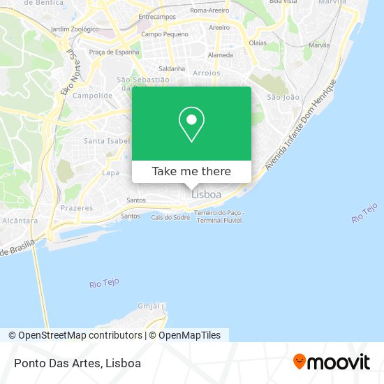 Ponto Das Artes map