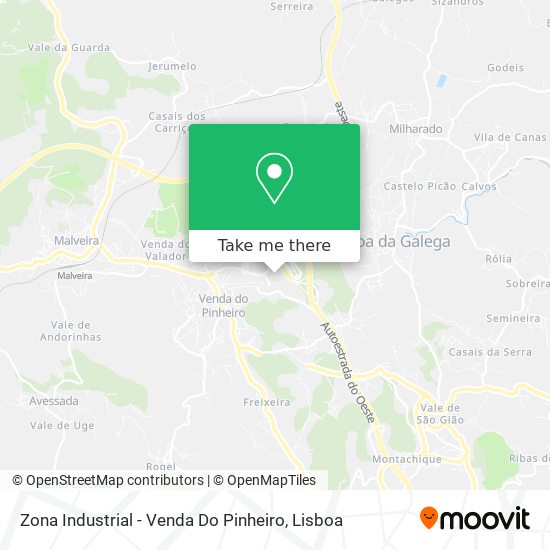 Zona Industrial - Venda Do Pinheiro mapa