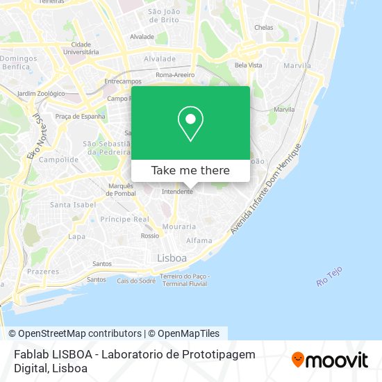 Fablab LISBOA - Laboratorio de Prototipagem Digital map