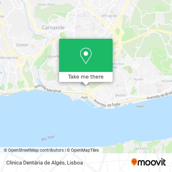 Clínica Dentária de Algés map