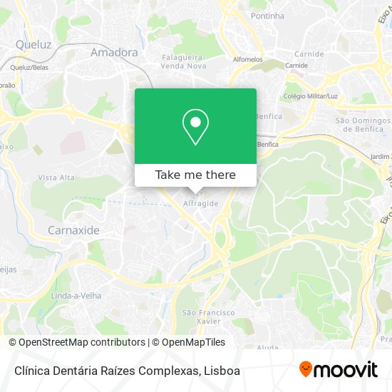 Clínica Dentária Raízes Complexas map