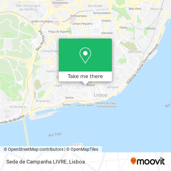 Sede de Campanha LIVRE map