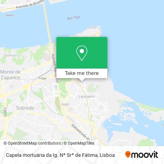 Capela mortuária da Ig. Nª Srª de Fátima map