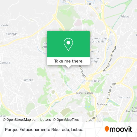 Parque Estacionamento Ribeirada map