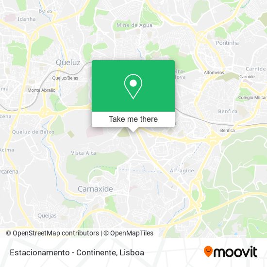 Estacionamento - Continente map