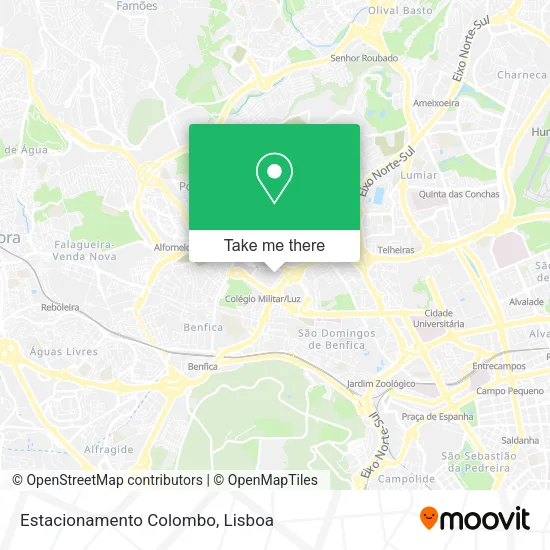 Estacionamento Colombo mapa