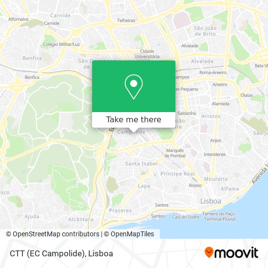 CTT (EC Campolide) mapa