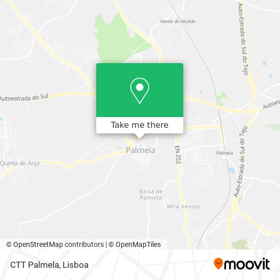 CTT Palmela map