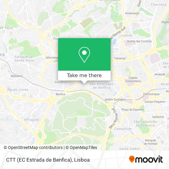 CTT (EC Estrada de Benfica) mapa