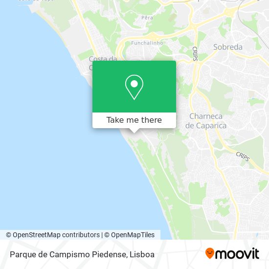 Parque de Campismo Piedense map