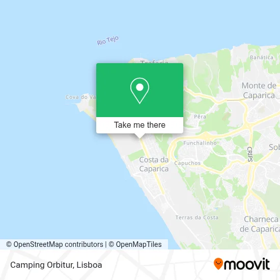 Camping Orbitur map