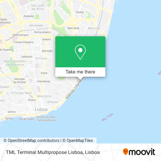 TML Terminal Multipropose Lisboa map