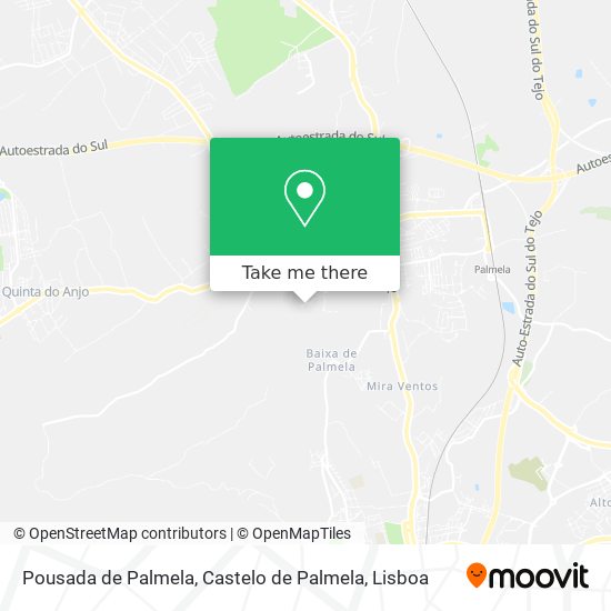 Pousada de Palmela, Castelo de Palmela mapa