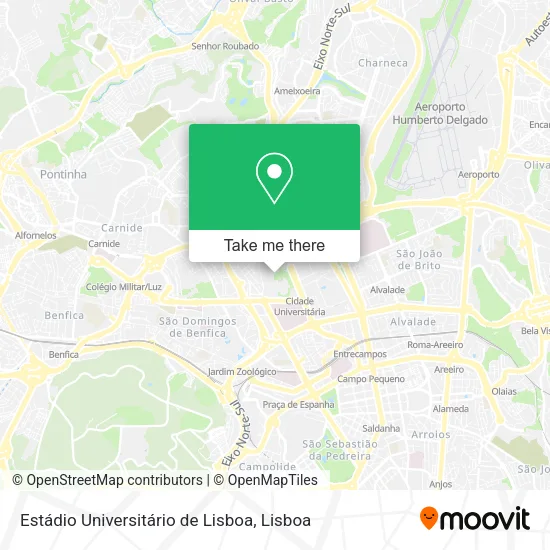 Estádio Universitário de Lisboa map
