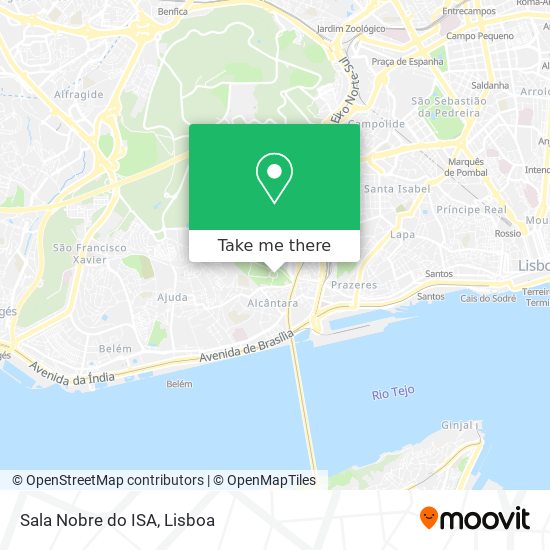 Sala Nobre do ISA mapa