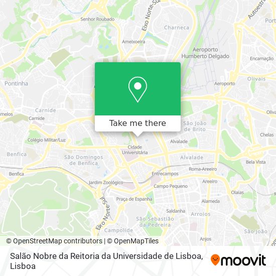 Salão Nobre da Reitoria da Universidade de Lisboa map
