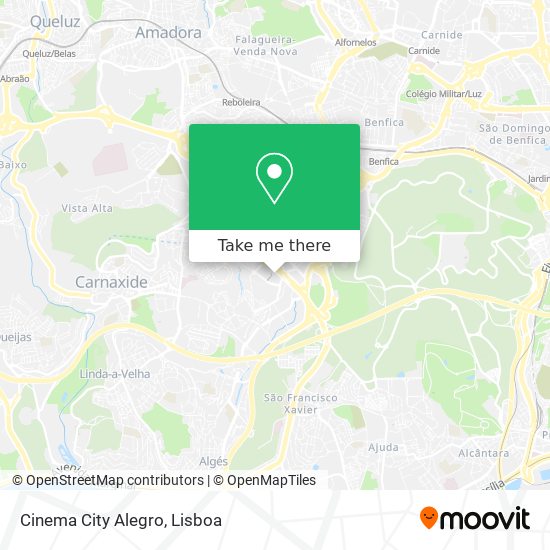 Cinema City Alegro map