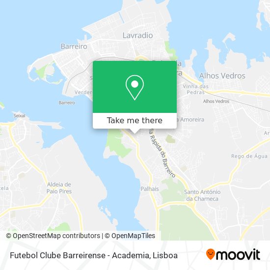 Futebol Clube Barreirense - Academia map