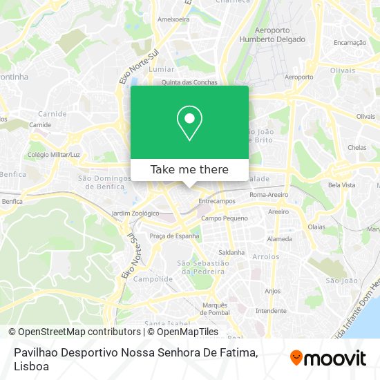 Pavilhao Desportivo Nossa Senhora De Fatima mapa