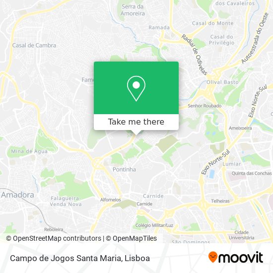 Campo de Jogos Santa Maria map