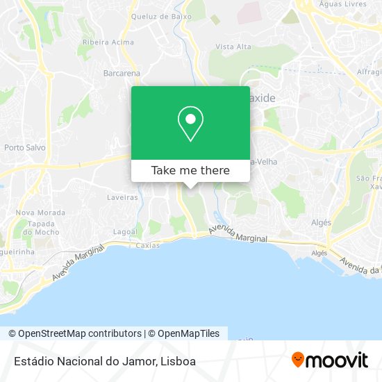 Estádio Nacional do Jamor map