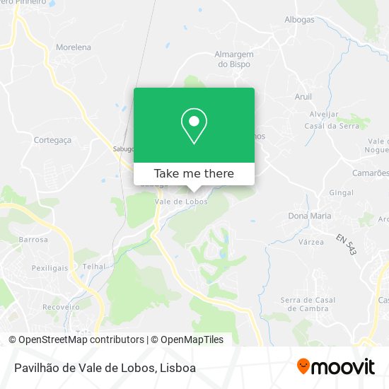Pavilhão de Vale de Lobos map