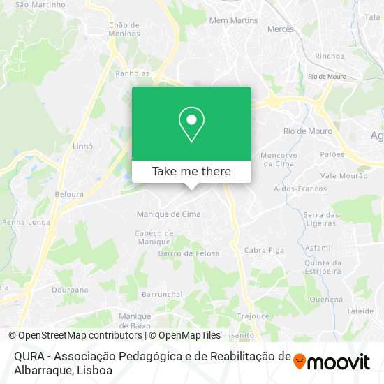 QURA - Associação Pedagógica e de Reabilitação de Albarraque map