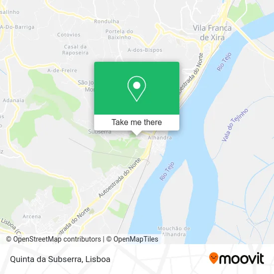 Quinta da Subserra map