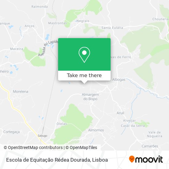 Escola de Equitação Rédea Dourada map