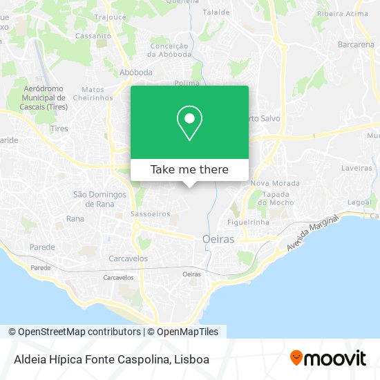 Aldeia Hípica Fonte Caspolina mapa