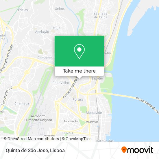 Quinta de São José mapa