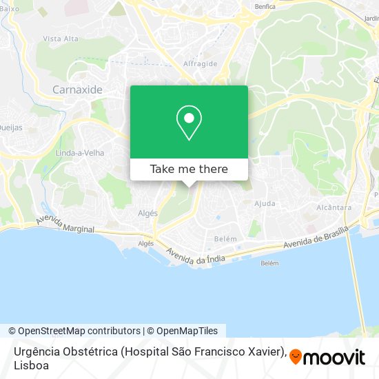 Urgência Obstétrica (Hospital São Francisco Xavier) map
