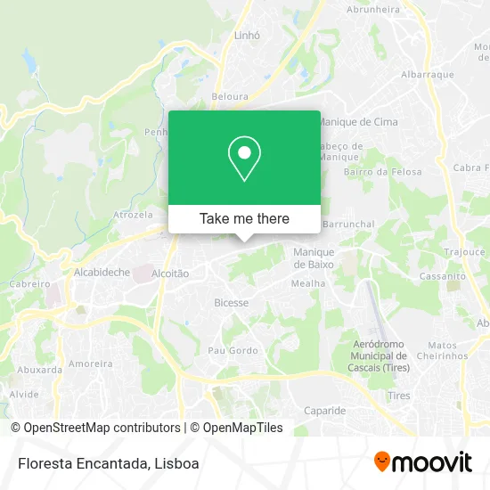 Floresta Encantada map