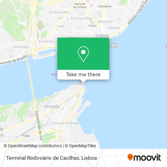 Terminal Rodoviário de Cacilhas map