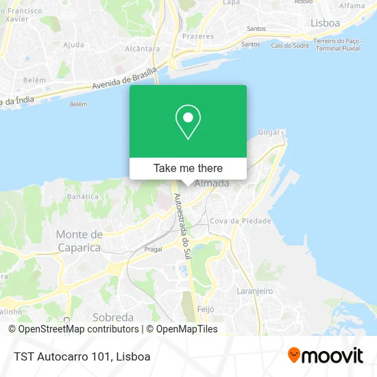 TST Autocarro 101 map