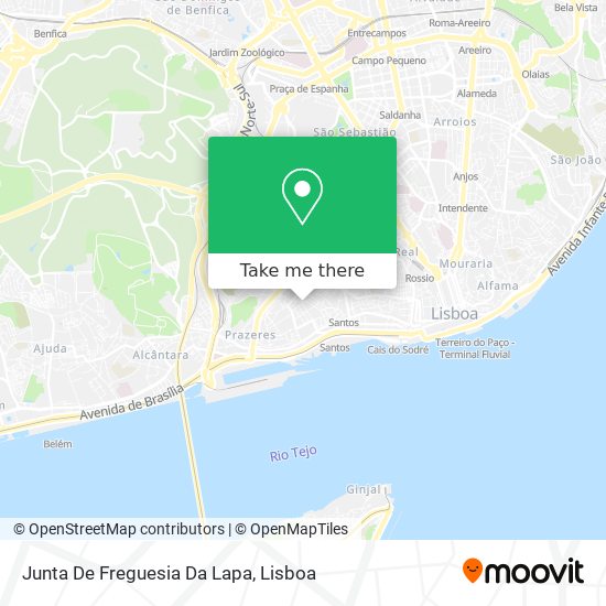 Junta De Freguesia Da Lapa map