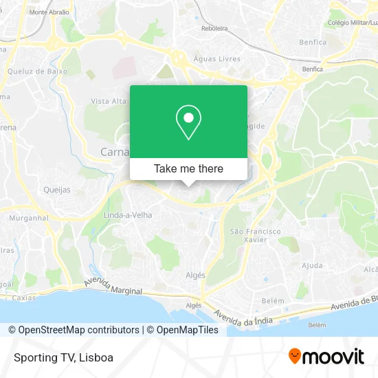 Sporting TV map