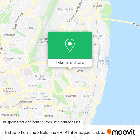 Estúdio Fernando Balsinha - RTP Informação mapa