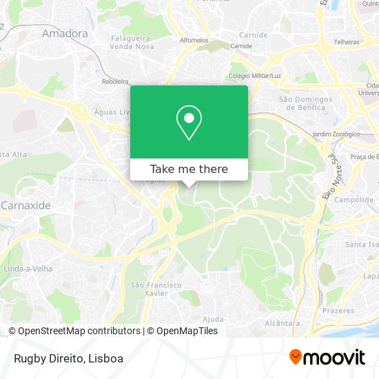 Rugby Direito mapa