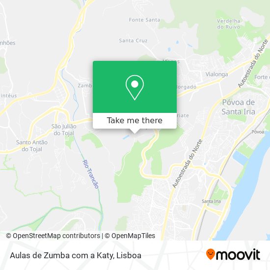 Aulas de Zumba com a Katy map