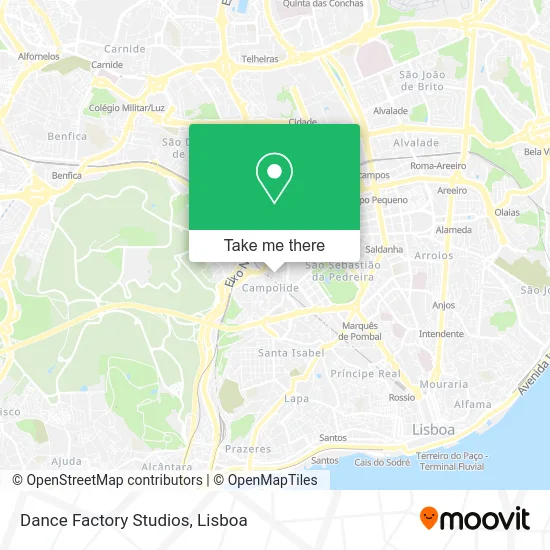 Dance Factory Studios map