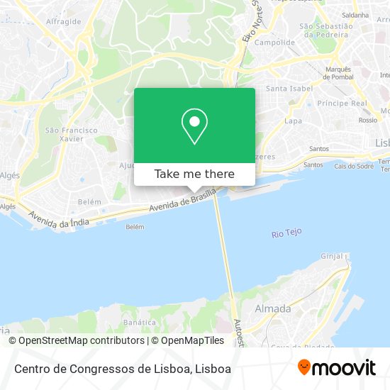 Centro de Congressos de Lisboa mapa